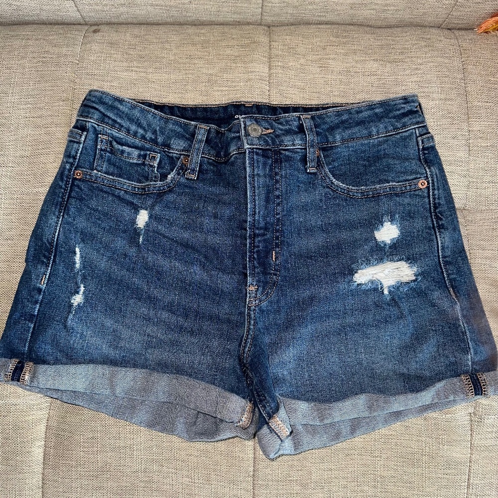 Old Navy Size 10 High-Rise O.G. Straight Shorts